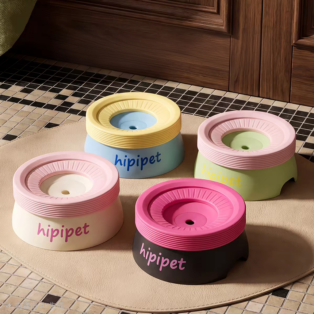 Anti-spill Floating Pet Water Bowl/600ml&1200ml