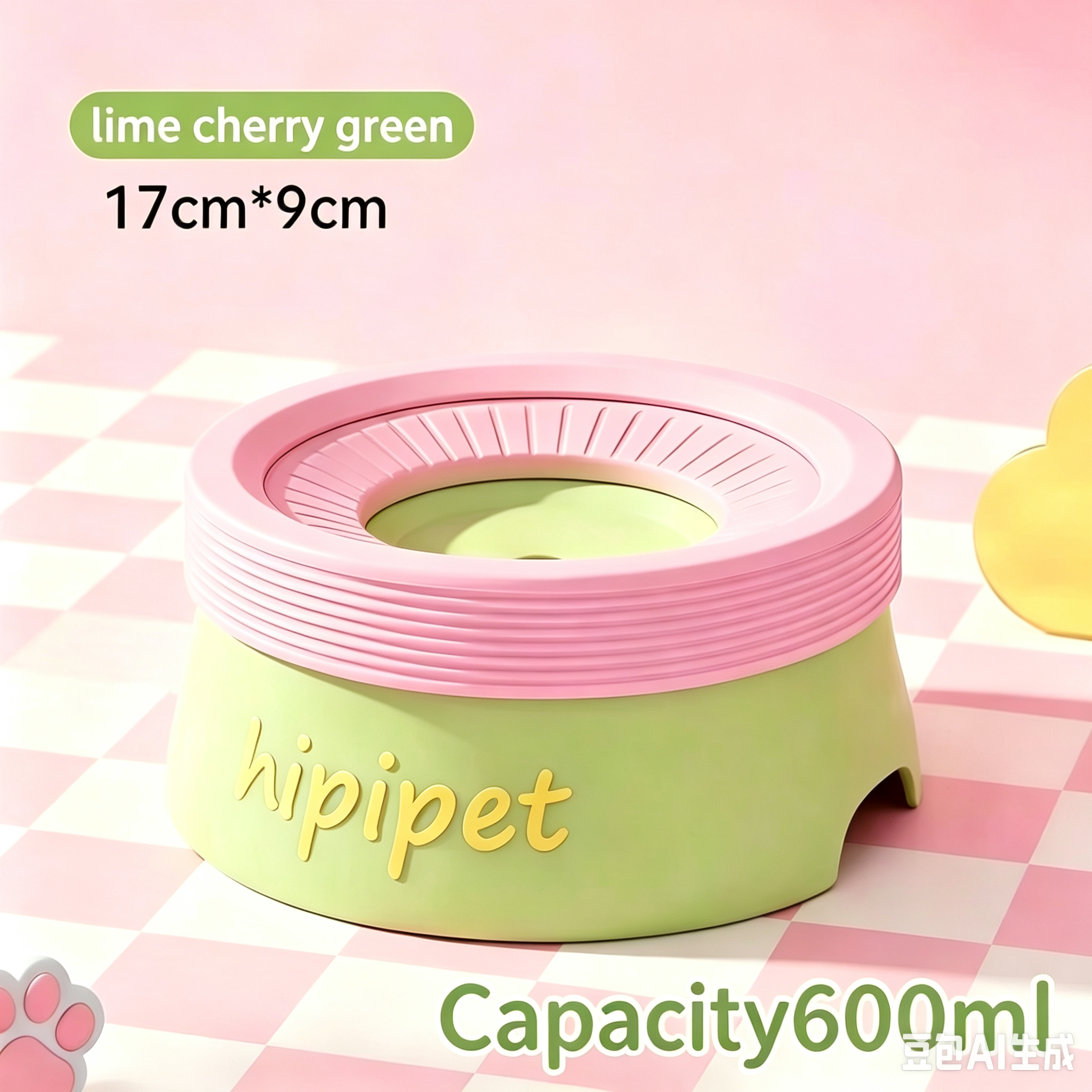 Anti-spill Floating Pet Water Bowl/600ml&1200ml
